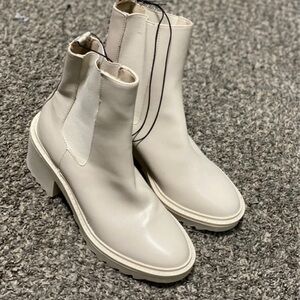 Chic Cream Ankle Booties